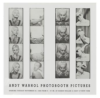 WARHOL, ANDY. Photobooth Pictures.